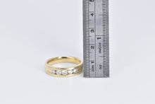 Load image into Gallery viewer, 14K 0.70 Ctw Diamond Classic Men&#39;s Wedding Band Ring Yellow Gold