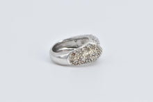 Load image into Gallery viewer, 14K Pave Diamond Encrusted Statement Band Ring White Gold