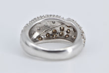 Load image into Gallery viewer, 14K Pave Diamond Encrusted Statement Band Ring White Gold