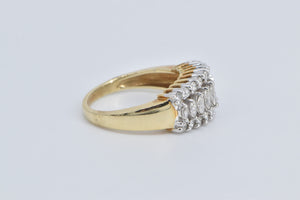 10K 1.14 Ctw Marquise Diamond Fashion Band Ring Yellow Gold