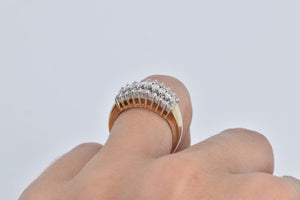 10K 1.14 Ctw Marquise Diamond Fashion Band Ring Yellow Gold