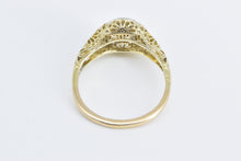 Load image into Gallery viewer, 14K 0.20 Ct Ornate Filigree Diamond Engagement Ring Yellow Gold