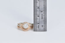 Load image into Gallery viewer, 14K 1.00 Ctw Radiant Diamond Engagement Set Ring Rose Gold