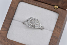 Load image into Gallery viewer, Platinum Art Deco Diamond Encrusted Engagement Setting Ring