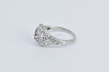 Load image into Gallery viewer, Platinum Art Deco Diamond Encrusted Engagement Setting Ring