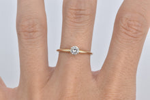 Load image into Gallery viewer, 14K 0.36 Ct Diamond Solitaire Classic Engagement Ring Yellow Gold