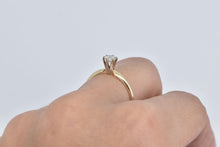 Load image into Gallery viewer, 14K 0.36 Ct Diamond Solitaire Classic Engagement Ring Yellow Gold