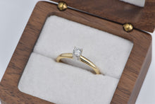 Load image into Gallery viewer, 14K 0.22 Ct Diamond Solitaire Vintage Engagement Ring Yellow Gold