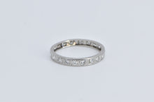 Load image into Gallery viewer, 14K 0.50 Ctw Art Deco Diamond Eternity Band Ring White Gold