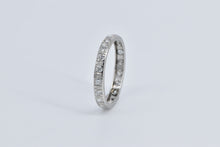 Load image into Gallery viewer, 14K 0.50 Ctw Art Deco Diamond Eternity Band Ring White Gold