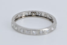 Load image into Gallery viewer, 14K 0.50 Ctw Art Deco Diamond Eternity Band Ring White Gold