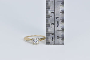 14K 0.26 Ct Diamond 1950's Classic Engagement Ring Yellow Gold