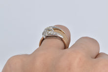 Load image into Gallery viewer, 18K 1960&#39;s Pave Diamond Encrusted Belt Buckle Ring Rose Gold