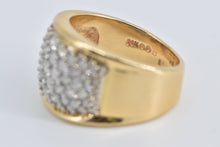 Load image into Gallery viewer, 14K 1.00 Ctw Pave Diamond Encrusted Fashion Band Ring Yellow Gold