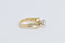 Load image into Gallery viewer, 14K 0.75 Ctw Diamond Solitaire Bypass Engagement Ring Yellow Gold