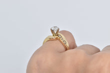 Load image into Gallery viewer, 14K 0.75 Ctw Diamond Solitaire Bypass Engagement Ring Yellow Gold