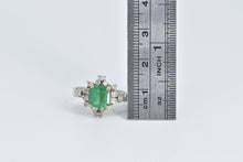 Load image into Gallery viewer, 14K 1.50 Ctw Natural Emerald Diamond Engagement Ring Yellow Gold