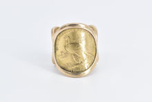 Load image into Gallery viewer, 18K 1926 $10 Indian Head Authentic US Peru Coin Ring Yellow Gold