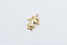 Load image into Gallery viewer, 14K Hear No Evil Monkey Novelty 3D Symbol Charm/Pendant Yellow Gold