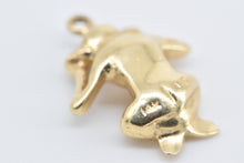 Load image into Gallery viewer, 14K Hear No Evil Monkey Novelty 3D Symbol Charm/Pendant Yellow Gold