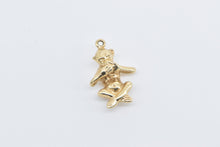 Load image into Gallery viewer, 14K Speak No Evil Monkey Novelty 3D Symbol Charm/Pendant Yellow Gold