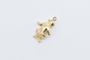 14K Speak No Evil Monkey Novelty 3D Symbol Charm/Pendant Yellow Gold