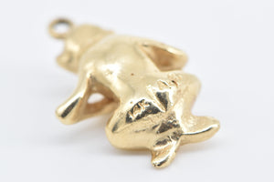 14K Speak No Evil Monkey Novelty 3D Symbol Charm/Pendant Yellow Gold