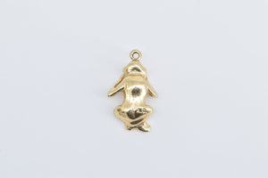 14K See No Evil Monkey Novelty 3D Symbol Charm/Pendant Yellow Gold