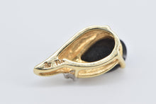 Load image into Gallery viewer, 14K Pear Black Onyx Diamond Accent Fashion Pendant Yellow Gold