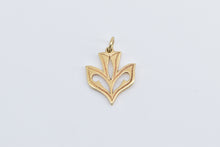 Load image into Gallery viewer, 14K James Avery Dove Thistle Designer Charm/Pendant Yellow Gold