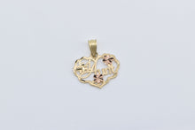 Load image into Gallery viewer, 14K #1 Number One Aunt Family Word Cut Out Charm/Pendant Yellow Gold