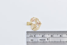 Load image into Gallery viewer, 14K #1 Number One Aunt Family Word Cut Out Charm/Pendant Yellow Gold