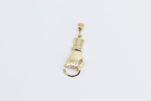 Load image into Gallery viewer, 14K Figa Diamond Hand Halo Statement Pendant Yellow Gold