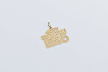 Load image into Gallery viewer, 14K Happy Graduation 1985 Word Cut Out Charm/Pendant Yellow Gold