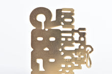 Load image into Gallery viewer, 14K Happy Graduation 1985 Word Cut Out Charm/Pendant Yellow Gold