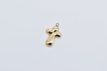 Load image into Gallery viewer, 14K Puffy Cross Christian Faith Jesus Symbol Charm/Pendant Yellow Gold