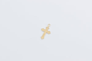 14K Classic Cross Symbol Christian Jesus Christ Charm/Pendant Yellow Gold