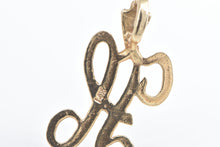 Load image into Gallery viewer, 14K H Letter Monogram Name Initial Charm/Pendant Yellow Gold