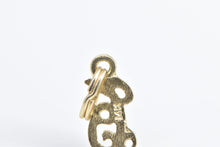 Load image into Gallery viewer, 14K B Cursive Letter Monogram Initial Charm/Pendant Yellow Gold