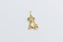 Load image into Gallery viewer, 14K Puppy Dog Animal Pet Lover Mans Best Friend Charm/Pendant Yellow Gold