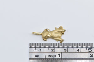 14K Puppy Dog Animal Pet Lover Mans Best Friend Charm/Pendant Yellow Gold