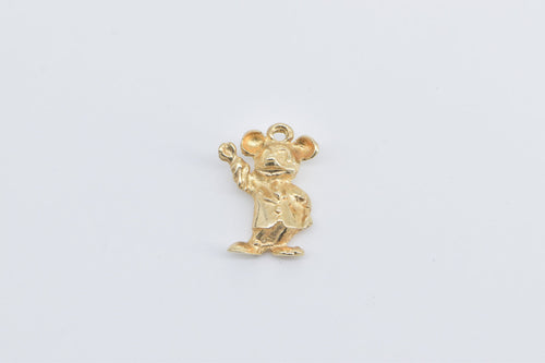 14K Walt Disney Productions Mickey Mouse Suit Charm/Pendant Yellow Gold