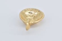 Load image into Gallery viewer, 14K Scallop Sea Shell Diamond Cut Ocean Motif Charm/Pendant Yellow Gold