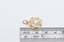 Load image into Gallery viewer, 14K C Cursive Letter Initial Monogram Filigree Charm/Pendant Yellow Gold