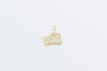 Load image into Gallery viewer, 14K 100% Cutie Cute Word Cut Out Message Charm/Pendant Yellow Gold