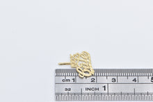 Load image into Gallery viewer, 14K 100% Cutie Cute Word Cut Out Message Charm/Pendant Yellow Gold