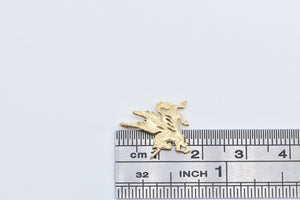 14K Unicorn Magical Animal Unique Symbol Charm/Pendant Yellow Gold