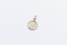 Load image into Gallery viewer, 14K Justice Blindfold Symbol Justice is Blind Charm/Pendant Yellow Gold