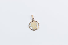 Load image into Gallery viewer, 14K Justice Blindfold Symbol Justice is Blind Charm/Pendant Yellow Gold