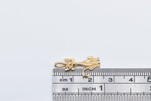 Load image into Gallery viewer, 14K Stylized Cat Kitty Kitten Diamond Cut Charm/Pendant Yellow Gold